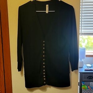 Black button up cardigan